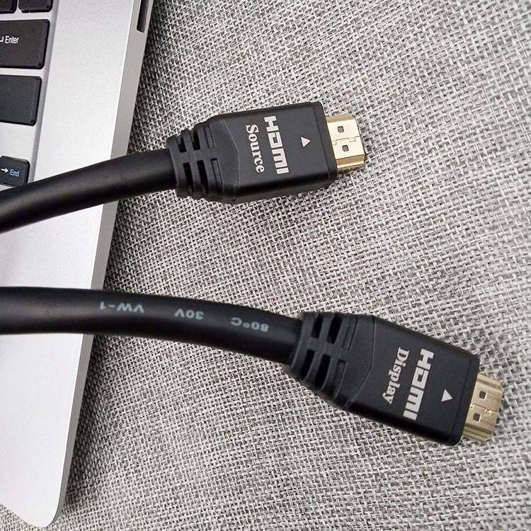 Active HDMI 2.0 Cable with Aluminum Shell , for 10m-15m Transmission,Ultra HD 4K@60Hz 4:4:4, -  Chip-Enhanced Signal for Home Theater, Gaming, and Professional AV Systems