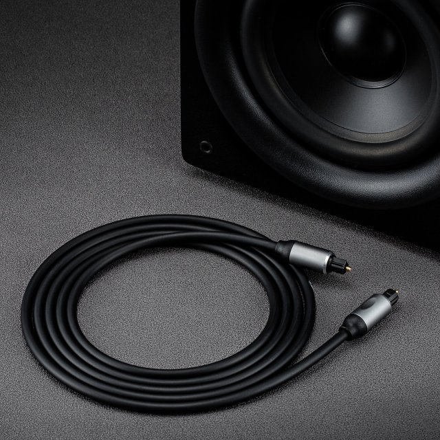 Premium Toslink Digital Optical Audio Cable with Aluminum Shell - High-Speed Lossless Audio for Home Theater, Soundbars & Gaming
