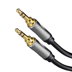 High-End 3.5mm to 3.5mm Stereo Cable with Aluminum Shell - Premium Audio Cable for Home Theater, Hi-Fi Systems, and Professional Audio Setups