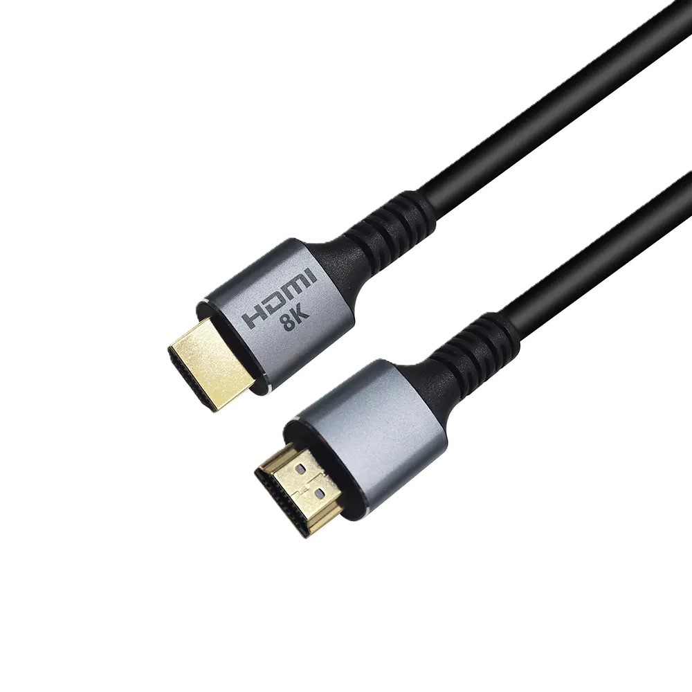 Certified HDMI 2.1 Cable with Aluminum Shell - High-Performance, Durable, and Long Tail Connector for 8K@60Hz, 4K@120Hz, 48Gbps Bandwidth