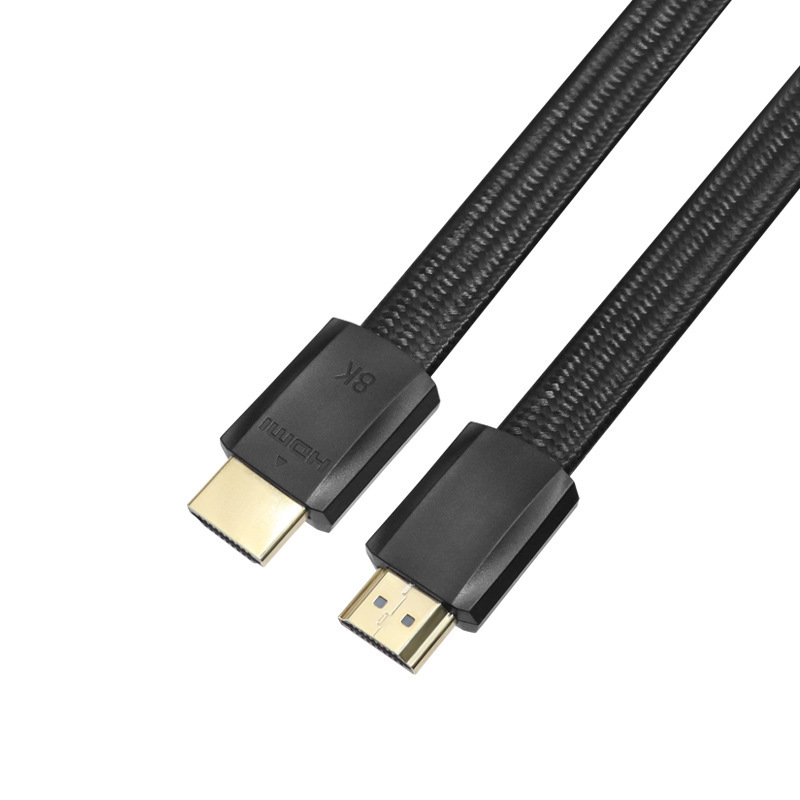 Flat HDMI 2.1 Cable with Molding Connector - Ultra-Thin, Flexible, and High-Performance for 8K@60Hz, 4K@120Hz, 48Gbps Bandwidth