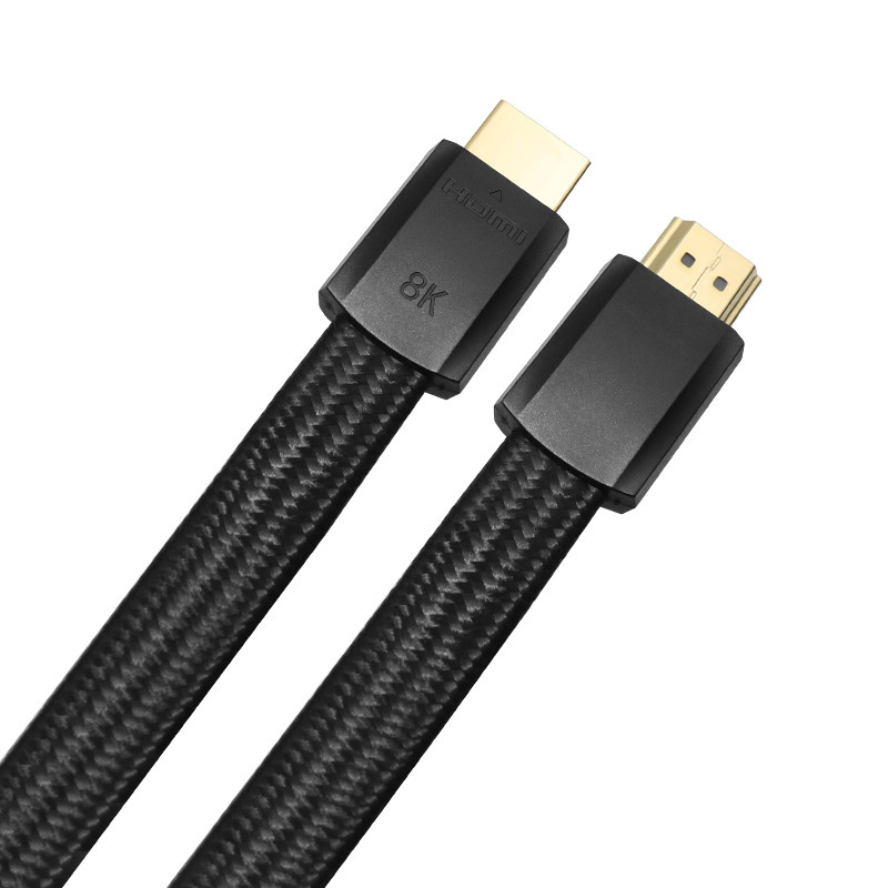 Flat HDMI 2.1 Cable with Molding Connector - Ultra-Thin, Flexible, and High-Performance for 8K@60Hz, 4K@120Hz, 48Gbps Bandwidth