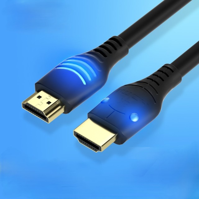 Certified HDMI 2.1 Cable with ABS Shell and Snake Design - Glowing Connector for 8K@60Hz, 4K@120Hz, 48Gbps Bandwidth