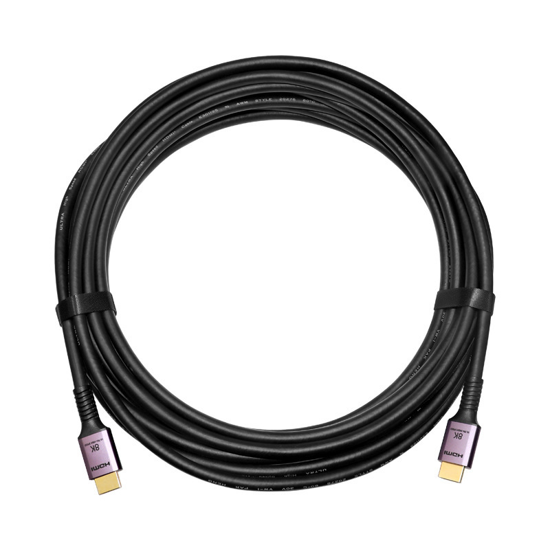 Certified HDMI 2.1 Cable for Long-Distance 5M-8M with Aluminum Shell Connector & Extended Boot – Ultra HD 8K@60Hz, 4K@120Hz, 48Gbps Bandwidth for Home Theater, Gaming, and Professional AV Systems
