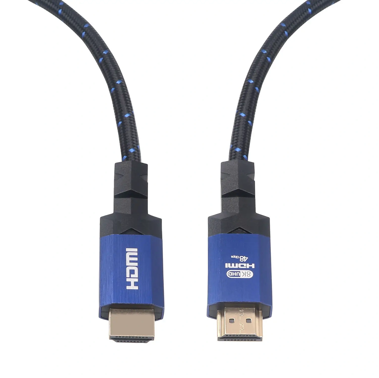 Certified Snug-Fit HDMI 2.1 Cable with Aluminum Shell and Cotton Mesh Sleeve - Durable and High-Performance for 8K@60Hz, 4K@120Hz, 48Gbps Bandwidth
