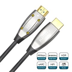 Premium Fiber Optic HDMI 2.1 Cable (AOC) for 10m-100m Long-Distance Performance, 8K@60Hz, 4K@120Hz, Ultra High-Speed for Gaming & Home Theater