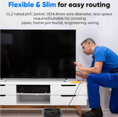 Premium Fiber Optic HDMI 2.1 Cable (AOC) for 10m-100m Long-Distance Performance, 8K@60Hz, 4K@120Hz, Ultra High-Speed for Gaming & Home Theater