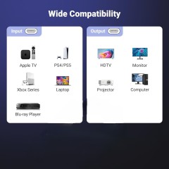 Ultra Slim Certified HDMI 2.1 Cable - Lightweight, Flexible, and High-Performance for 8K@60Hz, 4K@120Hz, 48Gbps Bandwidth