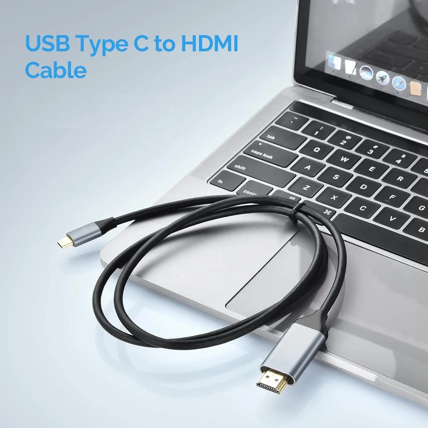 USB-C to HDMI Adapter 4K@60Hz - Ultra HD HDMI Converter for Laptop, MacBook, iPad Pro, Galaxy -