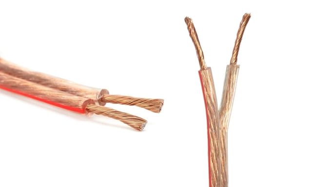 Premium Performance Hifi Speaker Wire Cable, Bare Copper Conductor, CL2 Rated, Clear PVC, for Home Theater, HiFi, Surround or Auto Amps