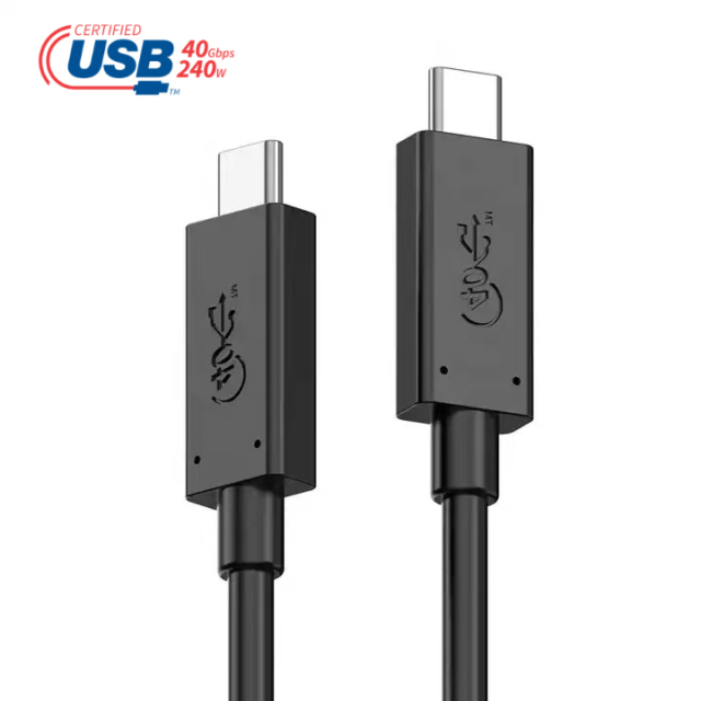 USB-IF Certified High end USB4.0 Cable – 40Gbps High-Speed Data Transfer, 240W Power Delivery, 8k @60hz video Output ,Coaxial Cable Wire, Cypress CPD2103 E-Marker for Enhanced Performance