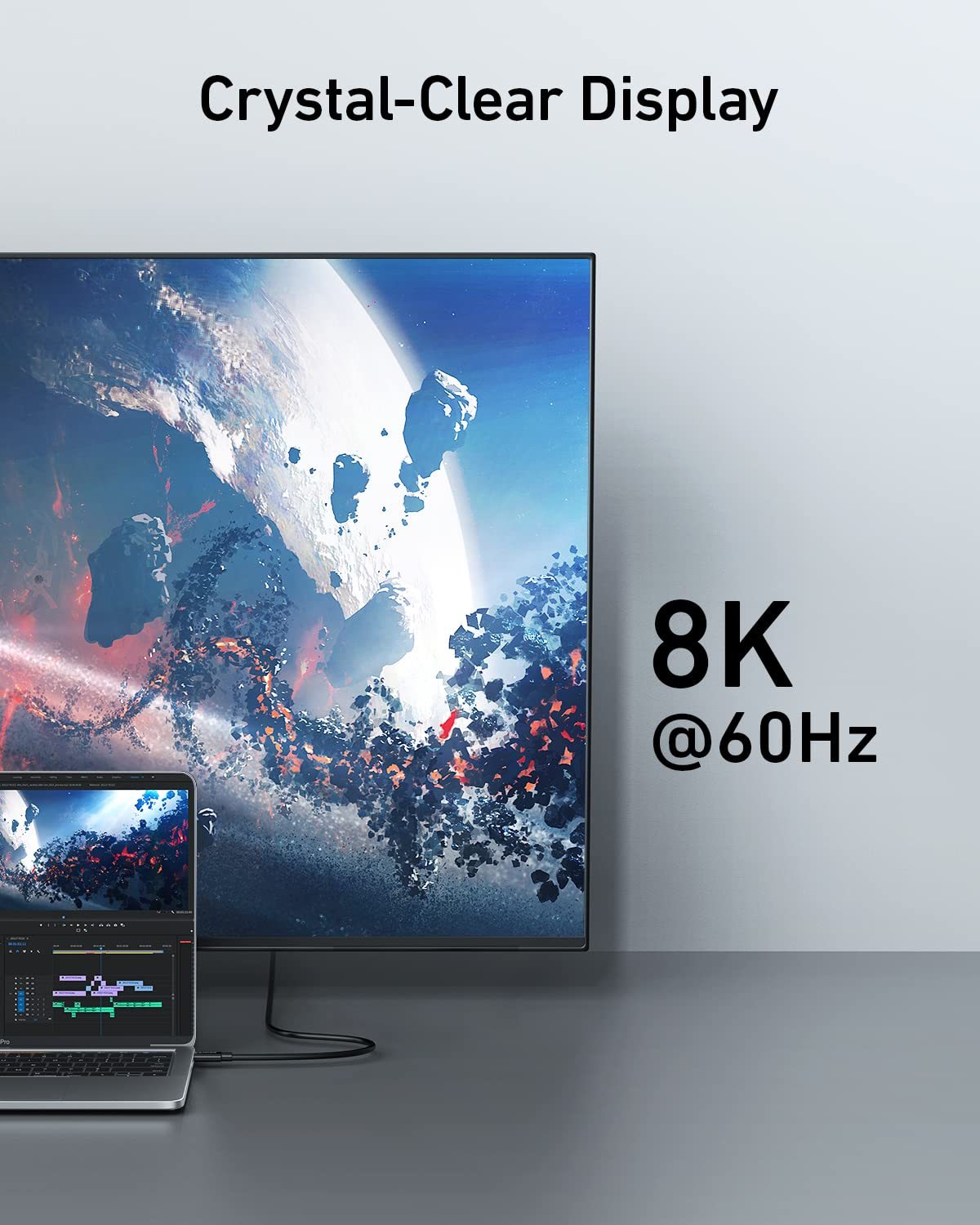 Middle end USB4.0 Cable - 40Gbps High-Speed Data Transfer, 240W Power Delivery, 8K @60Hz Video Output, Twisted Pair Wire, Cypress CPD2103 E-Marker for Enhanced Performance