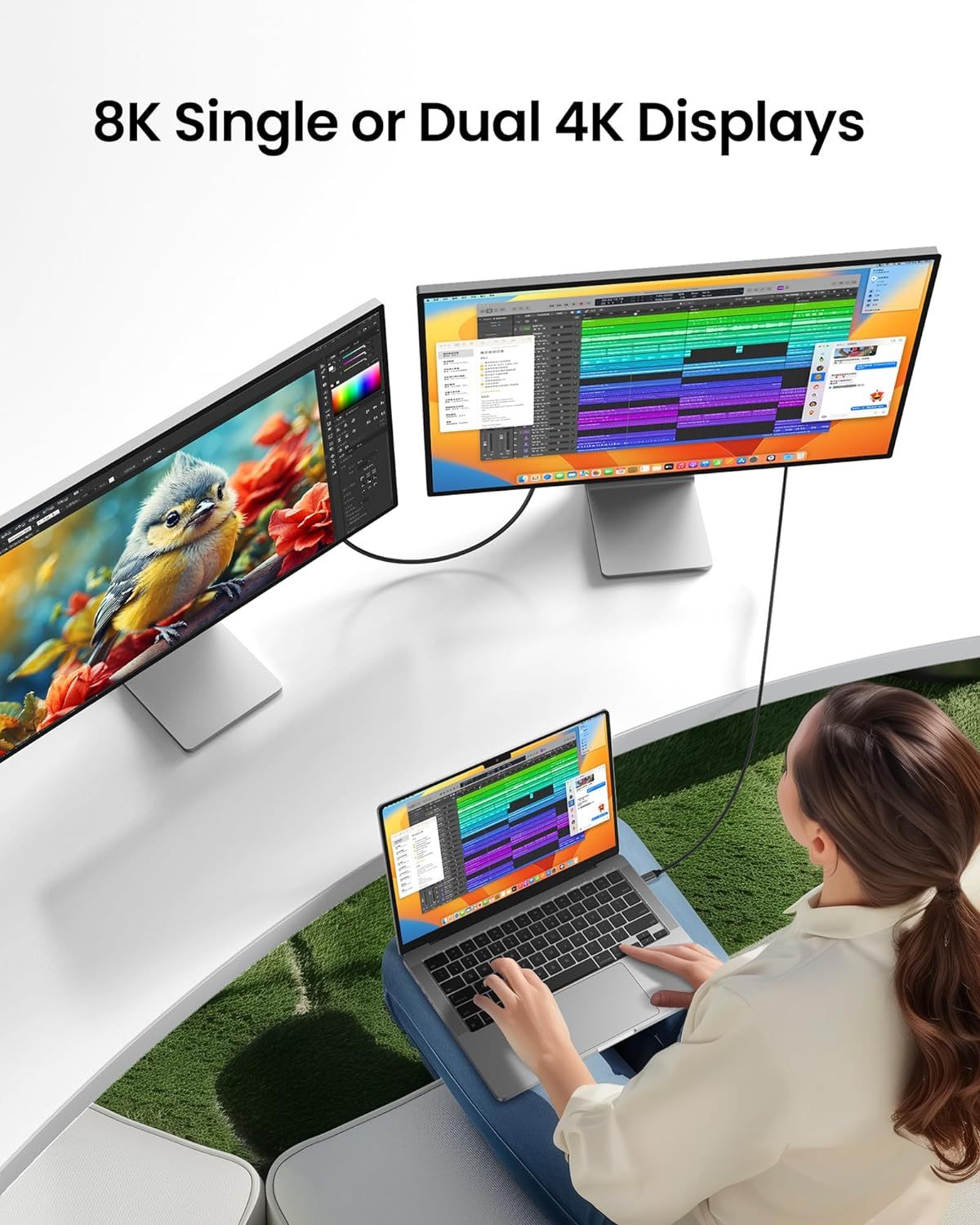 USB-IF Certified High end USB4.0 Cable – 40Gbps High-Speed Data Transfer, 240W Power Delivery, 8k @60hz video Output ,Coaxial Cable Wire, Cypress CPD2103 E-Marker for Enhanced Performance