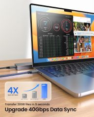 Entry level USB4.0 Cable - 40Gbps High-Speed Data Transfer, 240W Power Delivery, 8K @60Hz Video Output, Twisted Pair Wire, Domestic E-Marker for Cost-Effective Performance