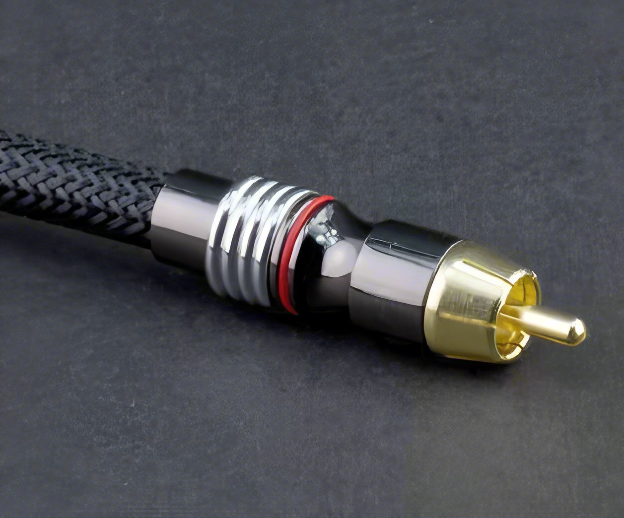High-End RCA to RCA Subwoofer Cable with Nylon Sleeve - Premium Audio Cable for Home Theater, Hi-Fi Systems, and Professional Audio Setups
