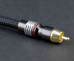 High-End RCA to RCA Subwoofer Cable with Nylon Sleeve - Premium Audio Cable for Home Theater, Hi-Fi Systems, and Professional Audio Setups