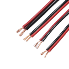 Premium Performance HiFi Speaker Wire Cable, Bare Copper Conductor, Red/Black PVC Jacket, for Home Theater, HiFi, Surround or Auto Amps