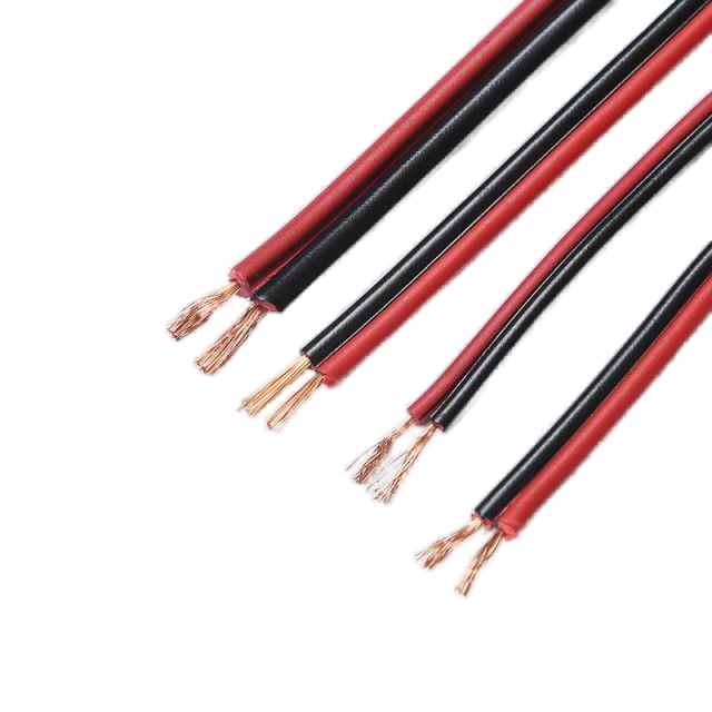 Premium Performance HiFi Speaker Wire Cable, Bare Copper Conductor, Red/Black PVC Jacket, for Home Theater, HiFi, Surround or Auto Amps