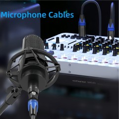 Premium XLR Microphone Cable with 22AWG OFC Conductor & Double Shielding – Professional-Grade Audio for Studios, Live Performances, and Broadcast