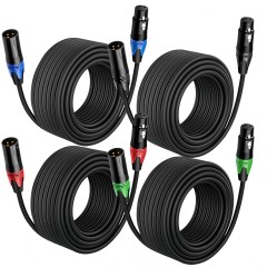 Premium XLR Microphone Cable with 22AWG OFC Conductor & Double Shielding – Professional-Grade Audio for Studios, Live Performances, and Broadcast