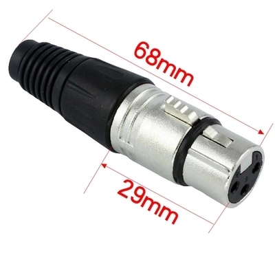 Professional 3-Pin XLR Solder-Type Connector (Male & Female) – Nickel-Tin Body, Copper Pins for Reliable Audio Connections