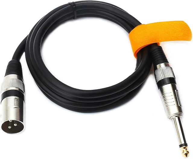 Entry Level 1/4" TS to XLR Male Microphone Cable – 26AWG OFC Conductor & Double Shielding for Studio & Live Audio
