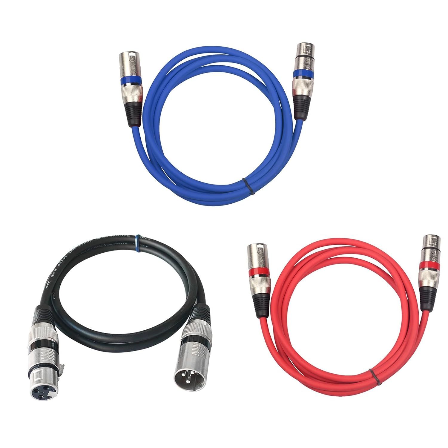 Entry level XLR Microphone Cable with 26AWG OFC Conductor & Double Shielding – Professional-Grade Audio for Studios, Live Performances, and Broadcast