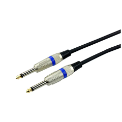 Entry level 1/4" TS to 1/4" TS Instrument Cable - 26AWG OFC Conductor & Double Shielding for Professional Audio Performance