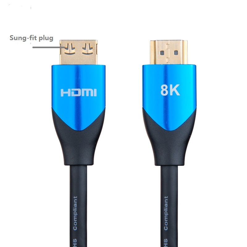 Certified Snug-Fit HDMI 2.1 Cable with Aluminum Shell - Durable and High-Performance for 8K@60Hz, 4K@120Hz, 48Gbps Bandwidth