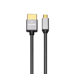 Ultra Slim HDMI 2.0 Cable HDMI to Micro HDMI (A to D) with Aluminum Shell - Lightweight, Durable, and High-Performance for 4K@60Hz, 18Gbps Bandwidth