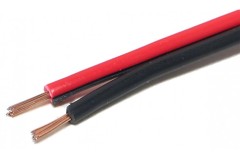 Premium Performance HiFi Speaker Wire Cable, Bare Copper Conductor, Red/Black PVC Jacket, for Home Theater, HiFi, Surround or Auto Amps
