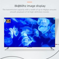 Ultra Slim Certified HDMI 2.1 Cable with Aluminum Shell - Lightweight, Durable, and High-Performance for 8K@60Hz, 4K@120Hz, 48Gbps Bandwidth