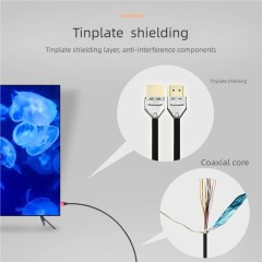 Ultra Slim Certified HDMI 2.1 Cable with Aluminum Shell - Lightweight, Durable, and High-Performance for 8K@60Hz, 4K@120Hz, 48Gbps Bandwidth