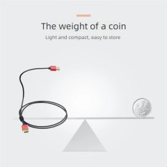 Ultra Slim Certified HDMI 2.1 Cable with Aluminum Shell - Lightweight, Durable, and High-Performance for 8K@60Hz, 4K@120Hz, 48Gbps Bandwidth