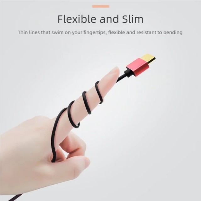 Ultra Slim Certified HDMI 2.1 Cable with Aluminum Shell - Lightweight, Durable, and High-Performance for 8K@60Hz, 4K@120Hz, 48Gbps Bandwidth