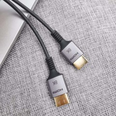 Ultra Slim Certified HDMI 2.1 Cable with Aluminum Shell - Lightweight, Durable, and High-Performance for 8K@60Hz, 4K@120Hz, 48Gbps Bandwidth