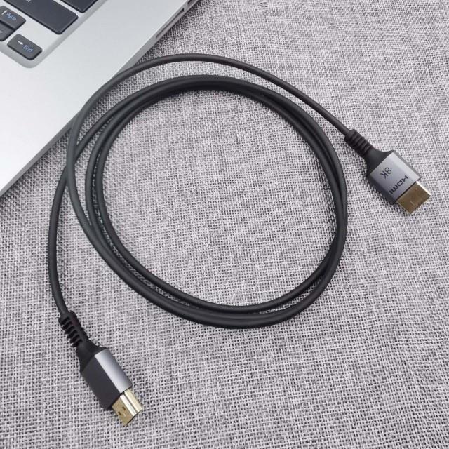 Ultra Slim Certified HDMI 2.1 Cable with Aluminum Shell - Lightweight, Durable, and High-Performance for 8K@60Hz, 4K@120Hz, 48Gbps Bandwidth