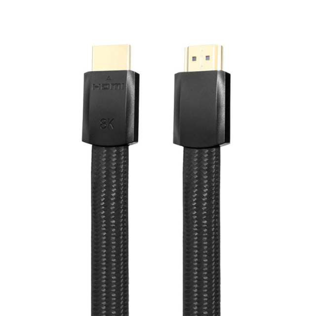 Flat HDMI 2.1 Cable with Molding Connector - Ultra-Thin, Flexible, and High-Performance for 8K@60Hz, 4K@120Hz, 48Gbps Bandwidth