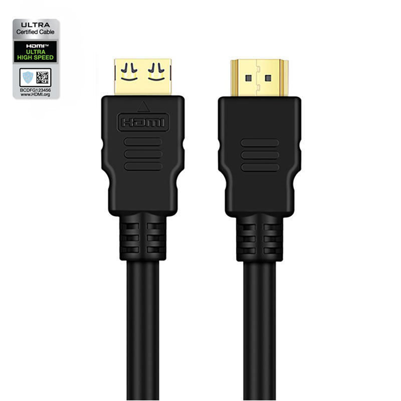 Certified HDMI 2.1 Cable Snug-fit Molding Type Connector - Ultra HD 8K@60Hz, 4K@120Hz, 48Gbps Bandwidth for Home Theater, Gaming, and Professional AV Systems