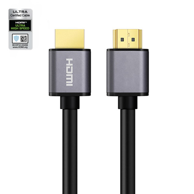 Certified HDMI 2.1 Cable with Aluminum Shell - Durable and High-Performance for 8K@60Hz, 4K@120Hz, 48Gbps Bandwidth