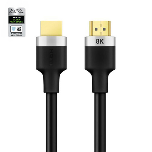 Certified HDMI 2.1 Cable with Aluminum Shell - Durable and High-Performance for 8K@60Hz, 4K@120Hz, 48Gbps Bandwidth