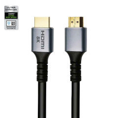 Certified HDMI 2.1 Cable with Aluminum Shell - High-Performance, Durable, and Long Tail Connector for 8K@60Hz, 4K@120Hz, 48Gbps Bandwidth
