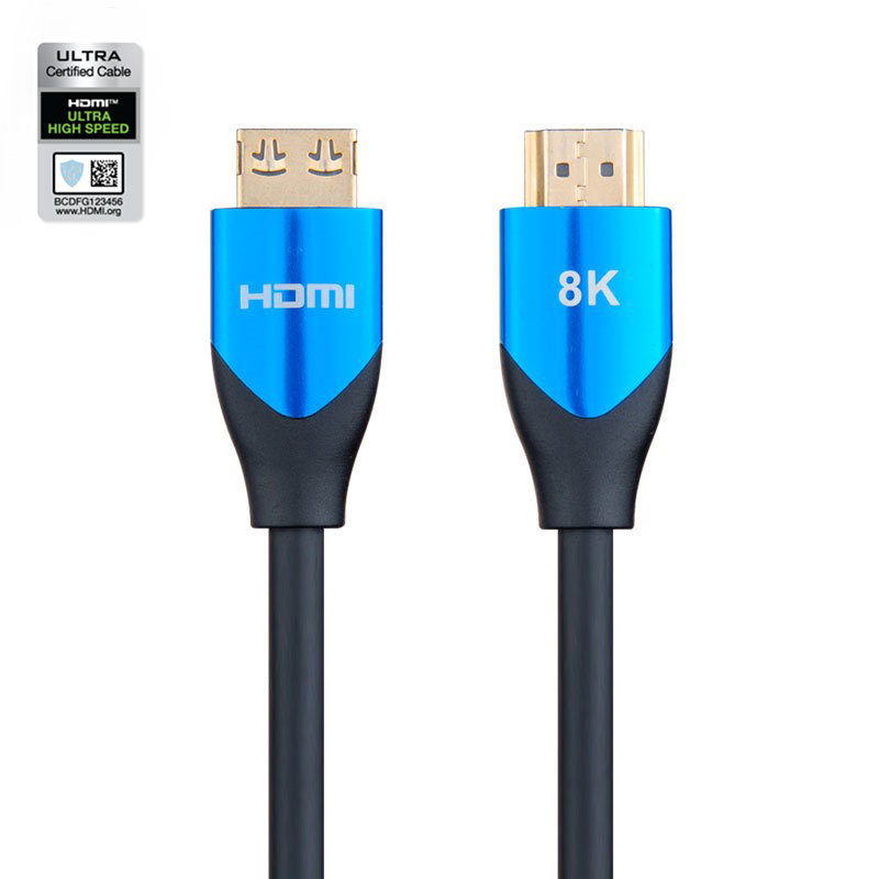 Certified Snug-Fit HDMI 2.1 Cable with Aluminum Shell - Durable and High-Performance for 8K@60Hz, 4K@120Hz, 48Gbps Bandwidth