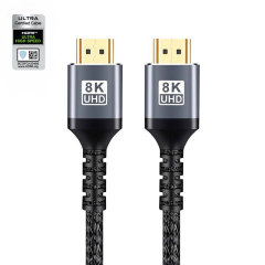 Certified HDMI 2.1 Cable with Aluminum Shell - Ultra HD 8K@60Hz, 4K@120Hz, 48Gbps Bandwidth for Home Theater, Gaming, and Professional AV Systems