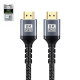 Certified HDMI 2.1 Cable with Aluminum Shell - Ultra HD 8K@60Hz, 4K@120Hz, 48Gbps Bandwidth for Home Theater, Gaming, and Professional AV Systems
