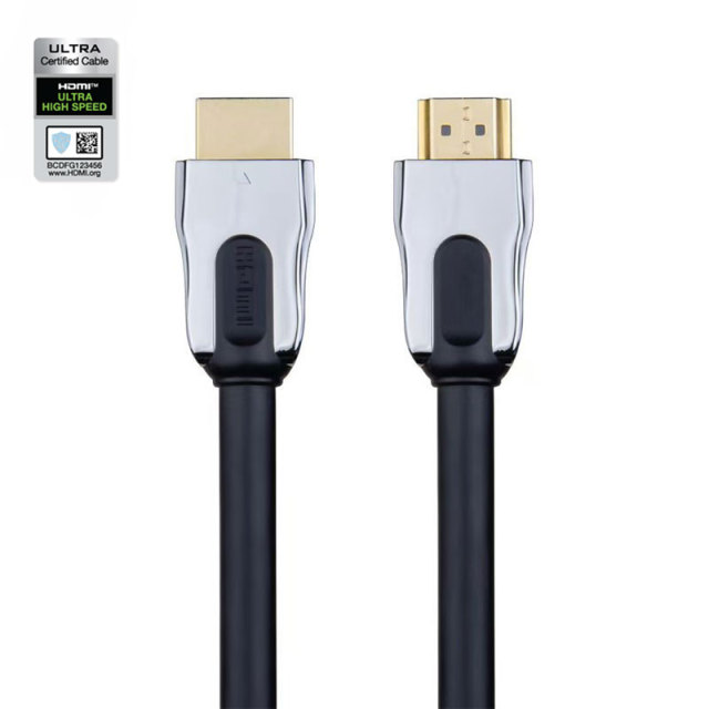 Certified HDMI 2.1 Cable with Zinc Alloy Connector - Ultra HD 8K@60Hz, 4K@120Hz, 48Gbps Bandwidth for Home Theater, Gaming, and Professional AV Systems