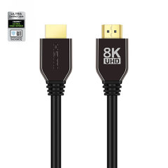 Certified HDMI 2.1 Cable with Zinc Alloy Connector - Ultra HD 8K@60Hz, 4K@120Hz, 48Gbps Bandwidth for Home Theater, Gaming, and Professional AV Systems