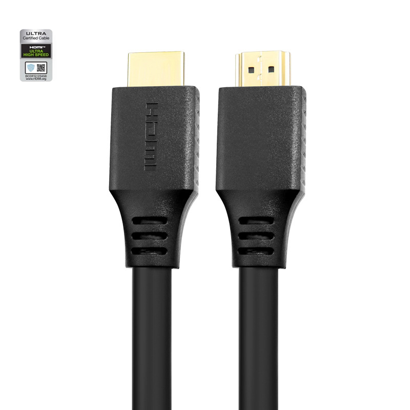 Certified HDMI 2.1 Cable for Long-Distance 5M-8M with Molding Connector – Ultra HD 8K@60Hz, 4K@120Hz, 48Gbps Bandwidth for Home Theater, Gaming, and Professional AV Systems
