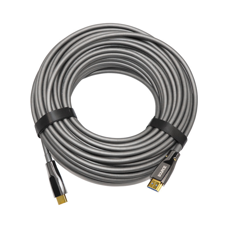 Premium Fiber Optic HDMI 2.1 Cable (AOC) – HDMI A to A,Armored Cable construction, 8K@60Hz, 4K@120Hz,