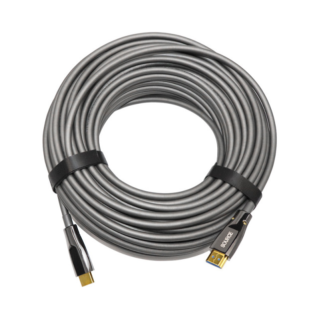 Premium Fiber Optic HDMI 2.1 Cable (AOC) – HDMI A to A,Armored Cable construction, 8K@60Hz, 4K@120Hz,